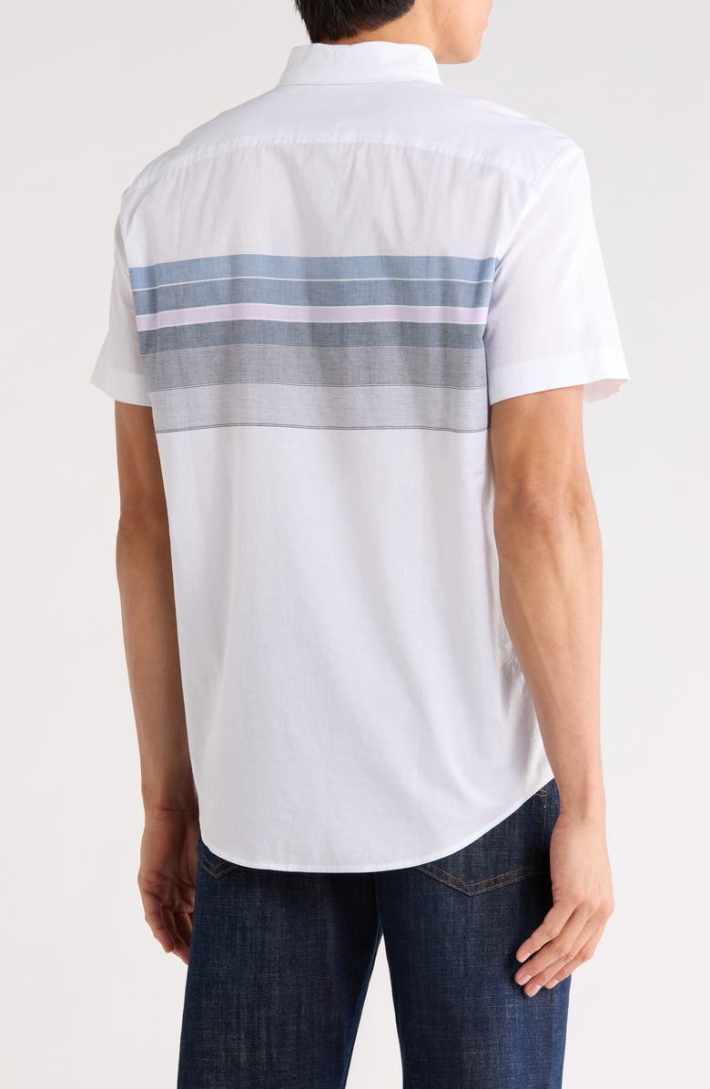 Original Penguin Lawn Cotton Button-Down Shirt, Alternate, color, Bright White