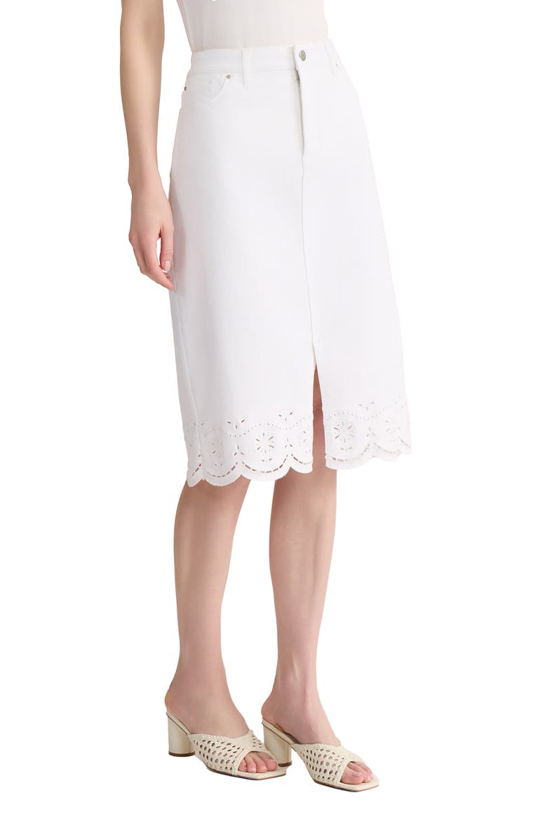 Lexington Scallop Hem Skirt, Alternate, color, SOFT WHITE