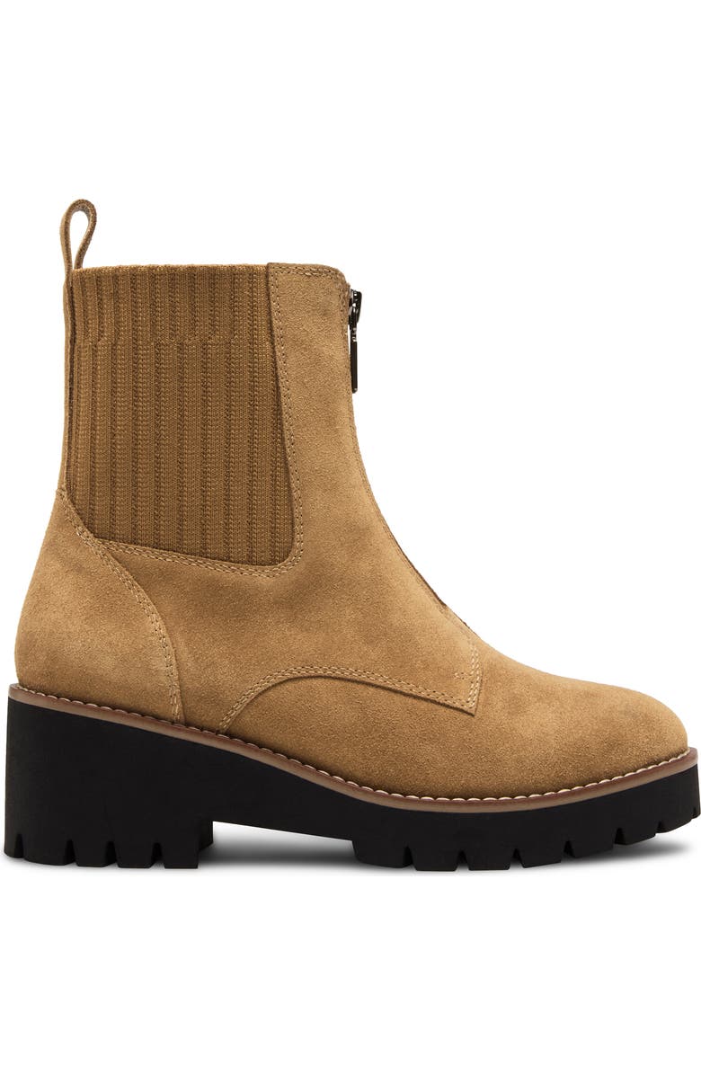 Blondo Demaria Waterproof Bootie, Alternate, color, Cognac Suede