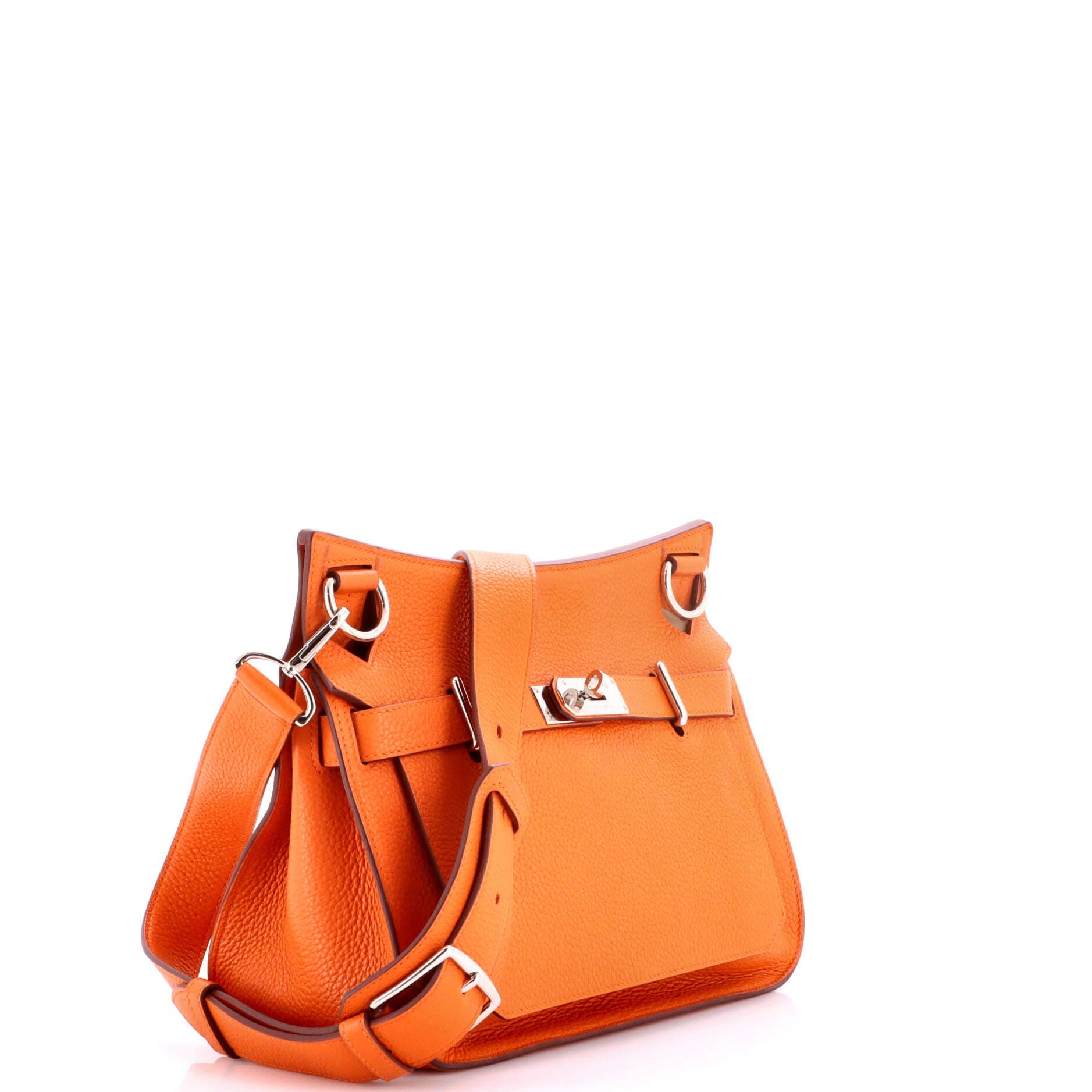 Pre-Owned Hermes Jypsiere Bag Clemence 31, Alternate, color, Orange H
