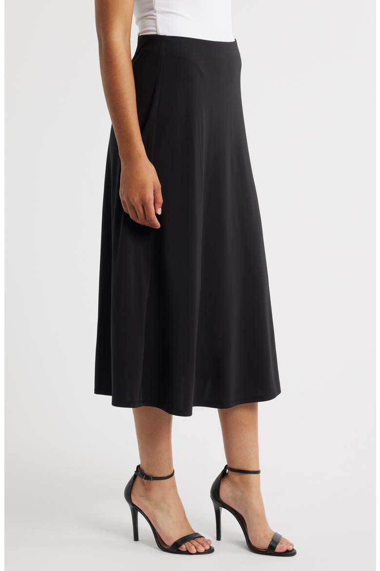 Crepe Midi Slip Skirt, Alternate, color, BLACK ONYX
