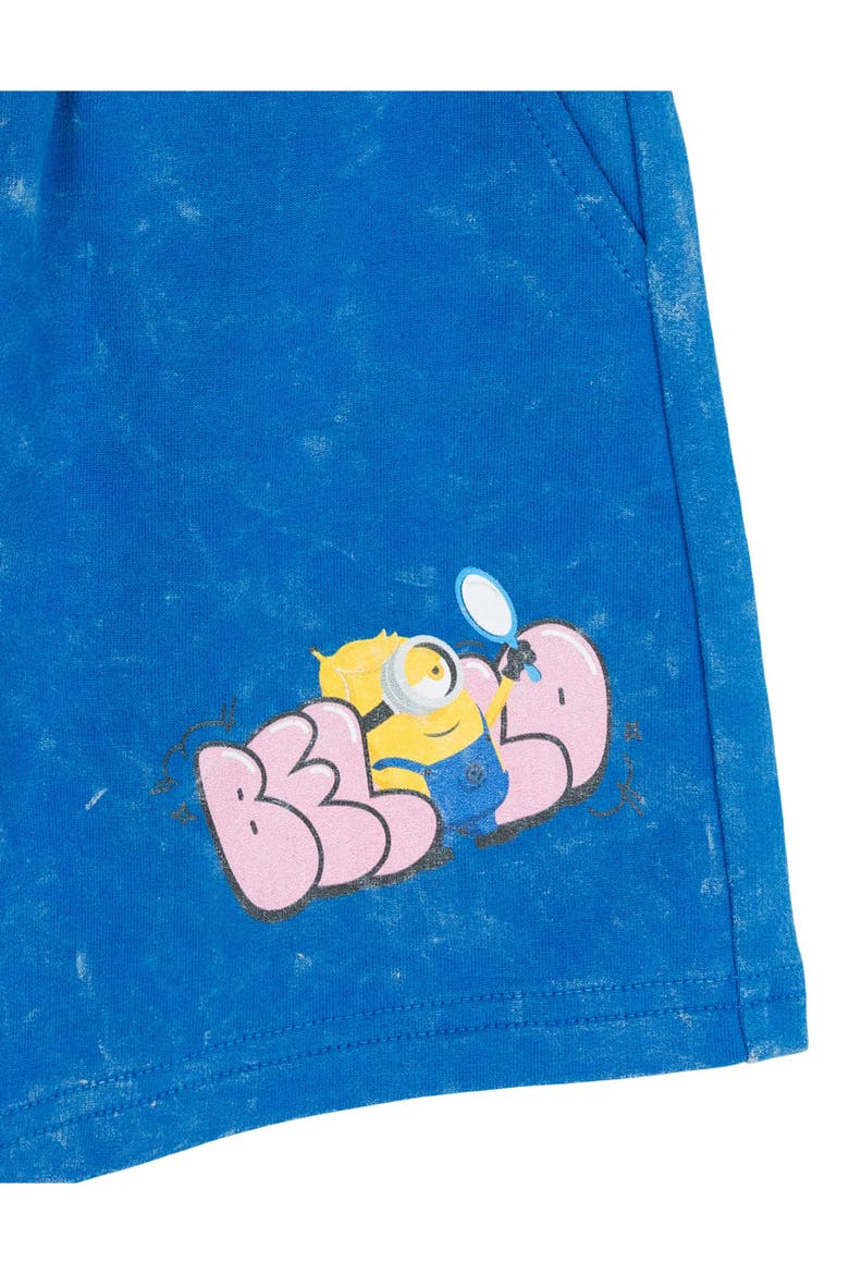 Wash 2-Piece T-Shirt and Shorts Set, Alternate, color, Minion Washed Blue