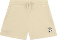 Dalix Womens Heartly Ghost Midweight Washed Fleece Shorts