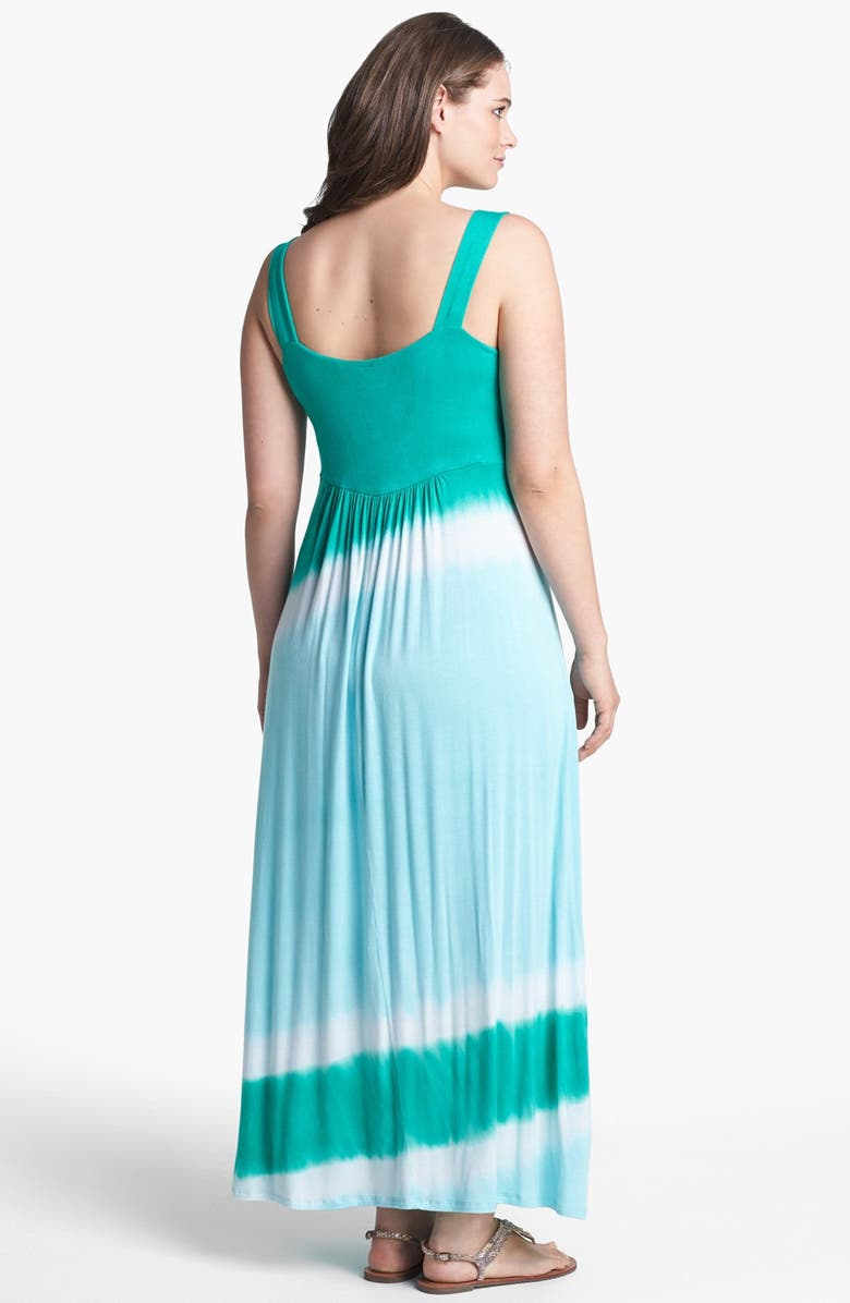 Loveappella Tie Dye Jersey Maxi Dress, Alternate, color, 