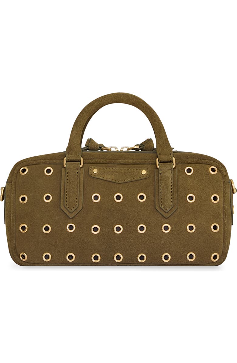 Rebecca Minkoff Industry Grommet Leather Bowler Bag, Main, color, Jungle