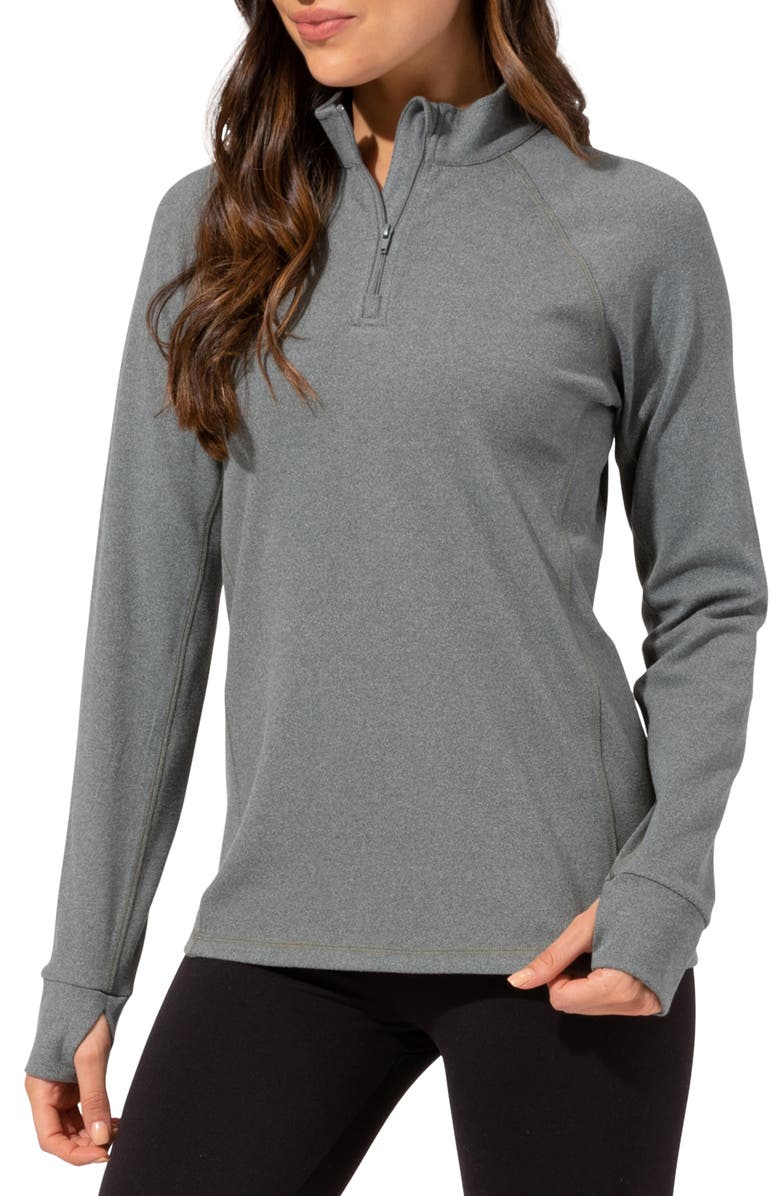 Threads 4 Thought Belinda Quarter Zip Fleece Top, Main, color, 