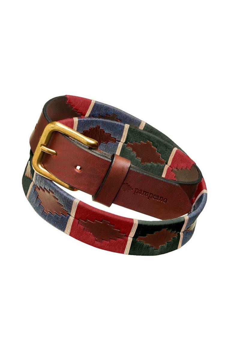 Otono Belt, Alternate, color, Brown/Burgundy/Dark Green/Blue