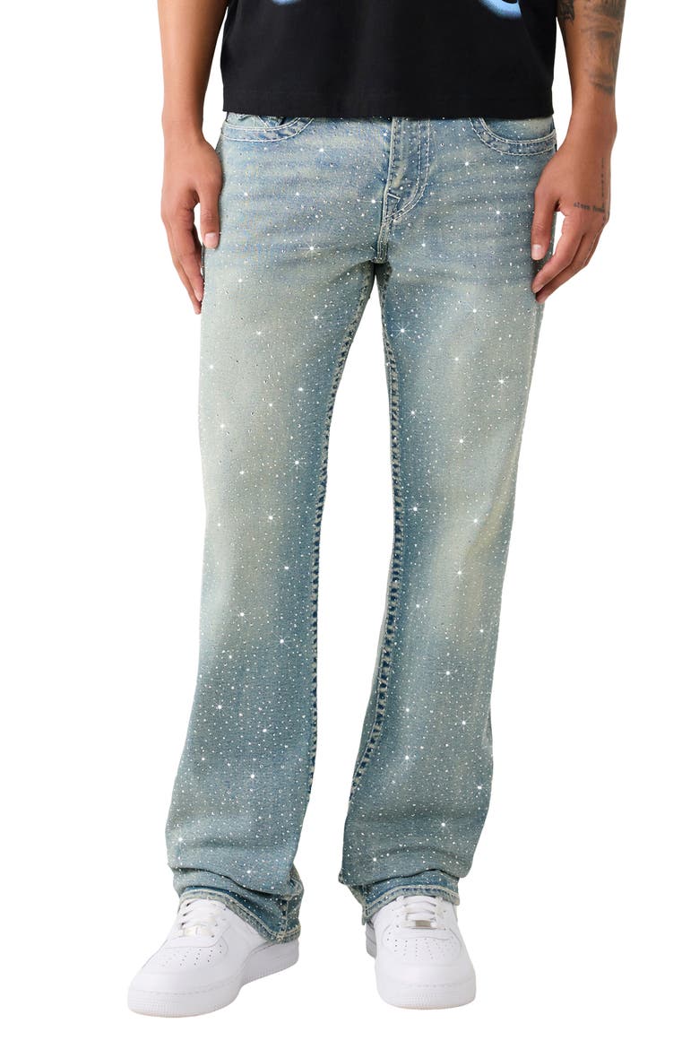 Billy Big T Flap Rhinestone Bootcut Jeans, Main, color, GOLDEN SURF LT WASH