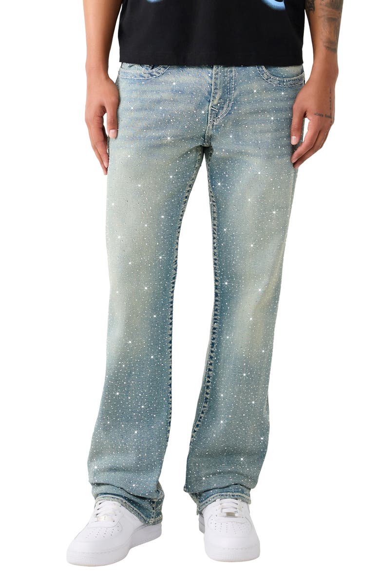 True Religion Billy Big T Flap Rhinestone Bootcut Jeans, Main, color,