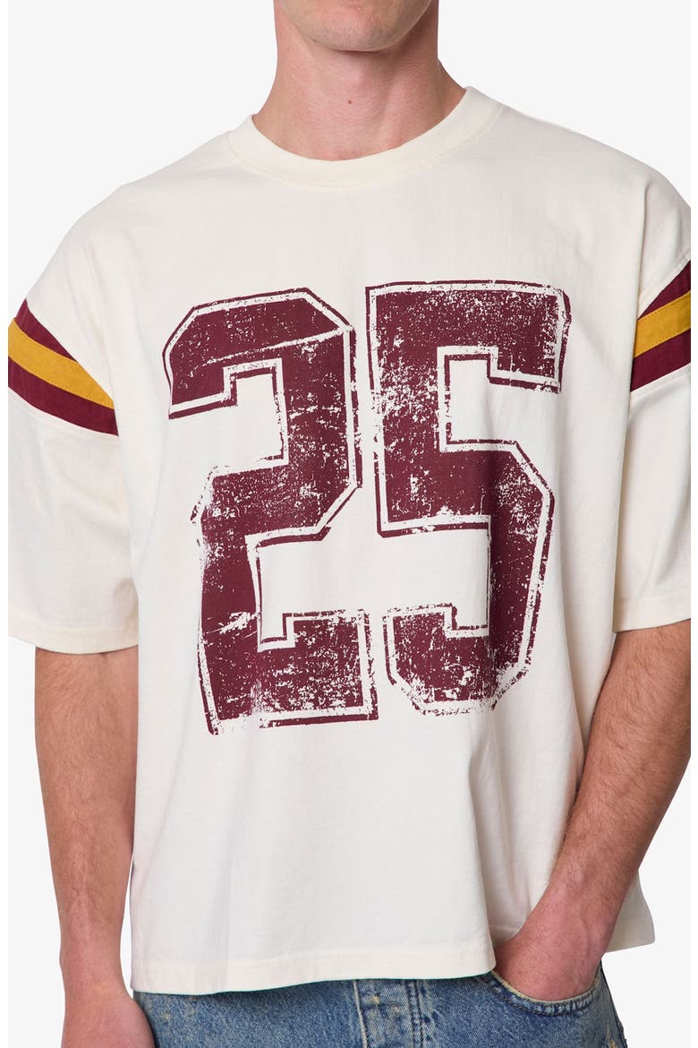 Varsity Graphic Tee, Alternate, color, WHITE/ RED
