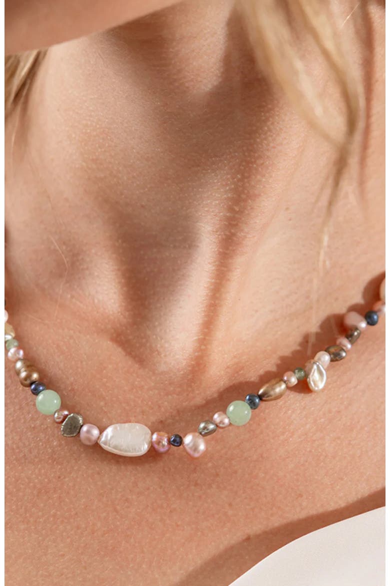 Low Tide Pearl Necklace, Alternate, color, Gold Vermeil