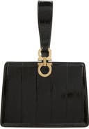 FERRAGAMO Double Gancio Patent Leather Clutch