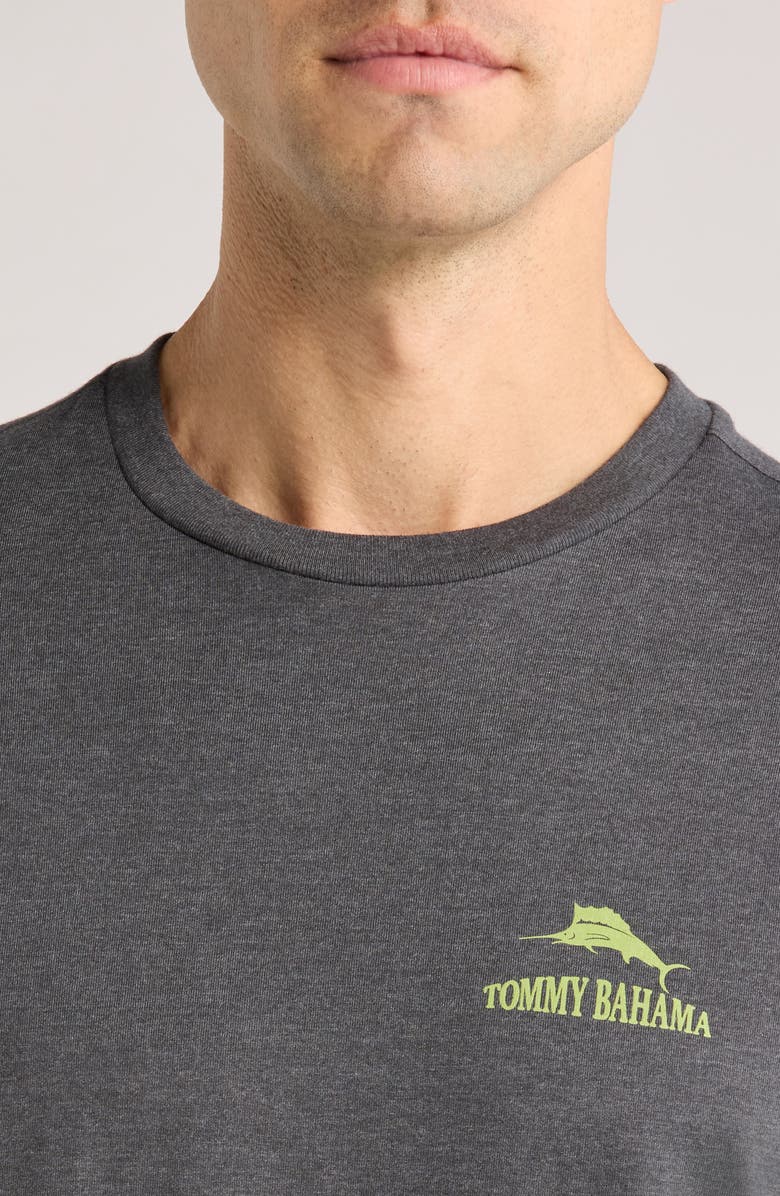 Tommy Bahama Large Bills Only Graphic T-Shirt, Alternate, color, Coal Heather