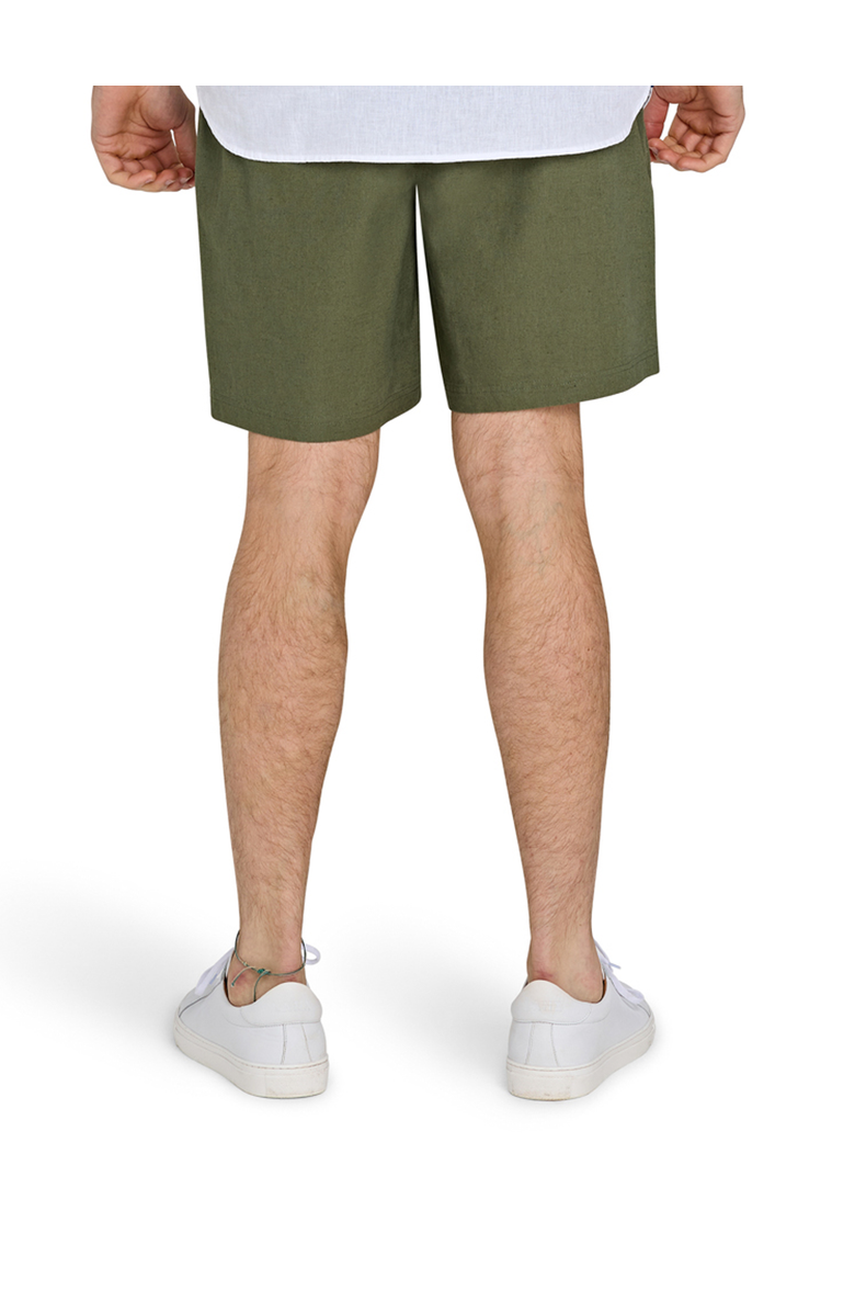 Raging Bull Stretch Waist Linen Short, Alternate, color, Olive