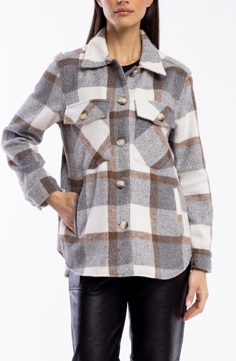 BLANKNYC Plaid Shacket, Alternate, color, 