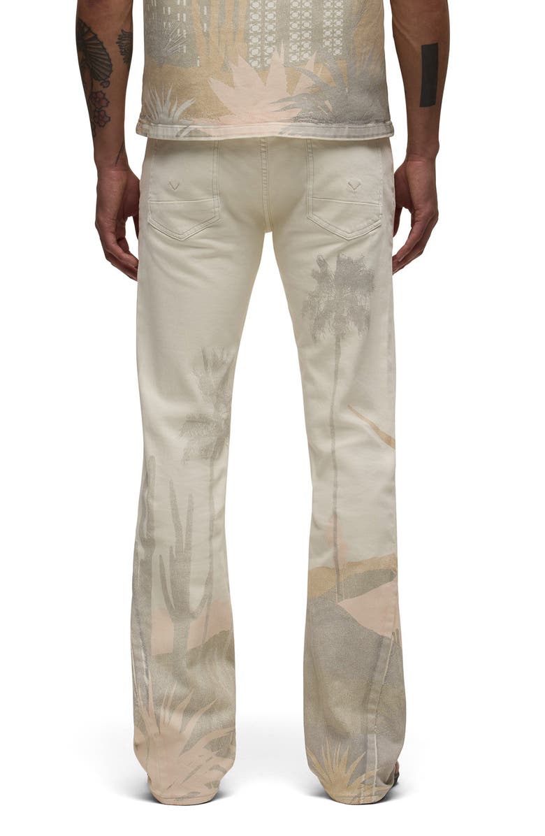 Hudson Jeans Walker Kick Flare Jeans, Alternate, color, Natural Desert