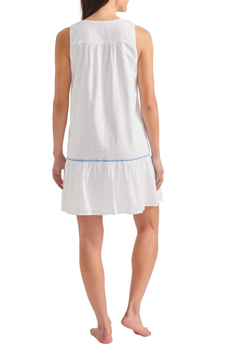 Tommy Bahama Clip Dot Cotton Cover-Up Dress, Alternate, color, White