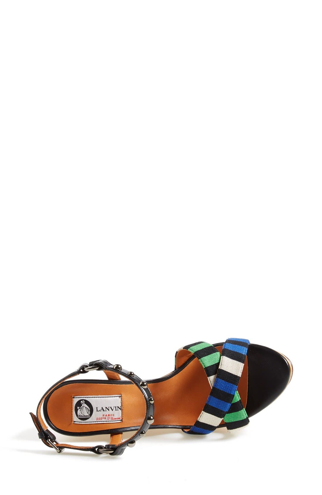 Espadrille Wedge Sandal, Alternate, color, ELECTRIC BLUE