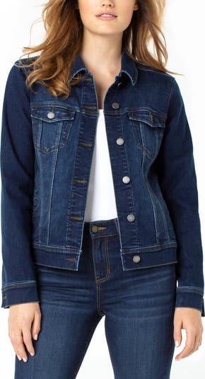 Liverpool Los Angeles Classic Sustainable Denim Jacket | Nordstrom