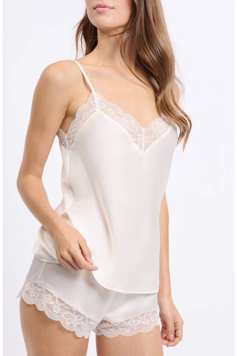Desire Lace Trim Camisole, Alternate, color, ECRU