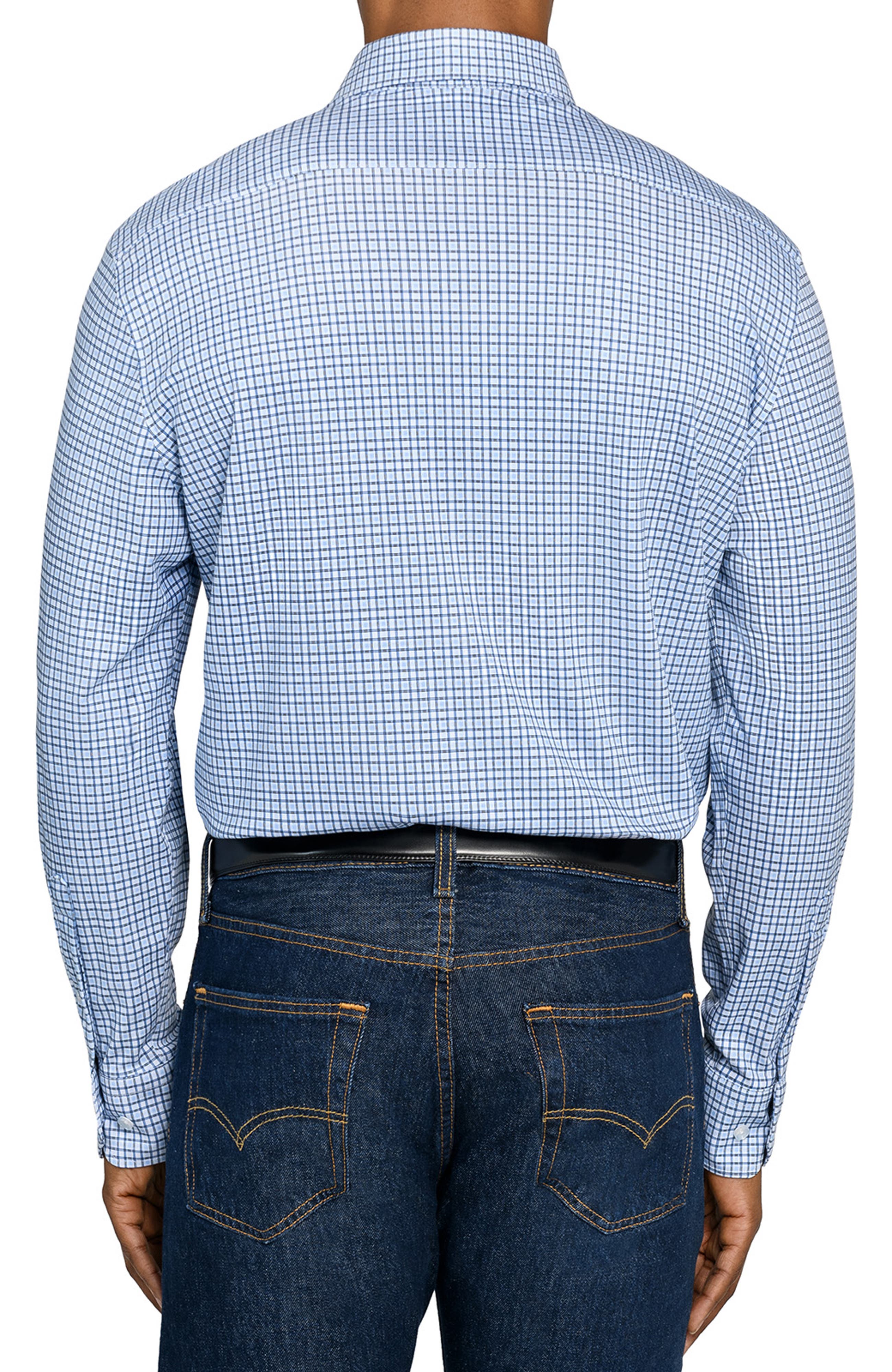 Plaid Print Knit Long Sleeve Basic - image 2