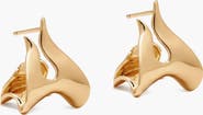 YOJ Claw Double Hoop Earrings in Gold