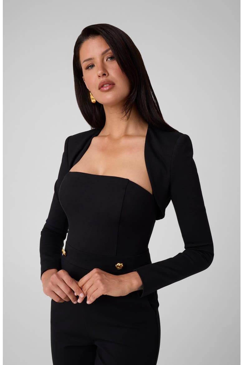Sophia Ponte Shoulder Cover, Alternate, color, JBLACK-BLACK