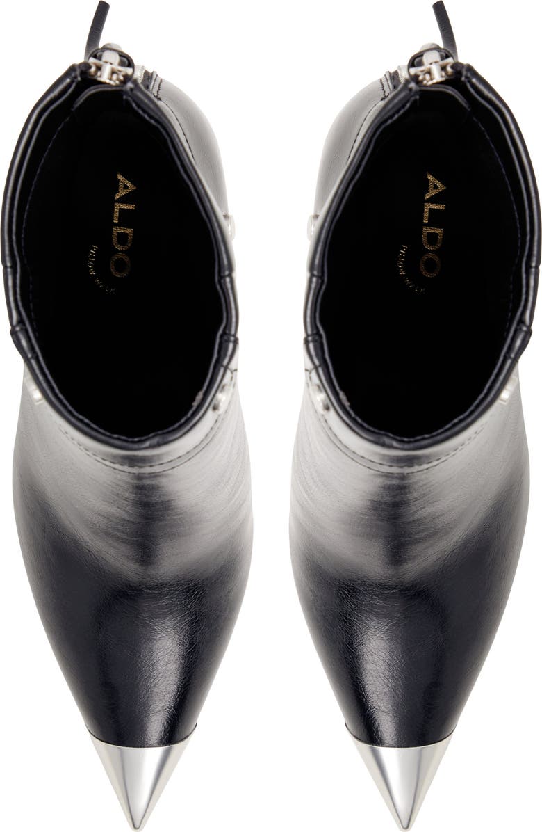 ALDO Nilita Pointed Cap Toe Bootie, Alternate, color,