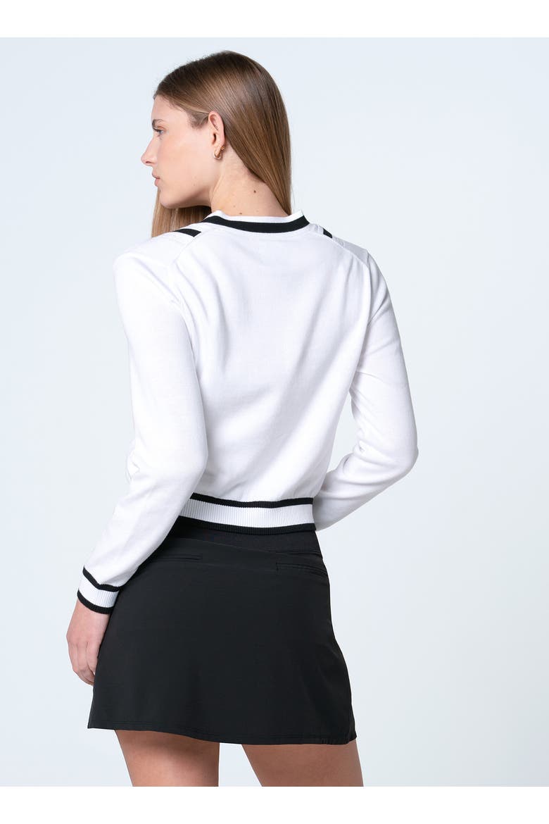 Victory V-Neck Sweater, Alternate, color, White