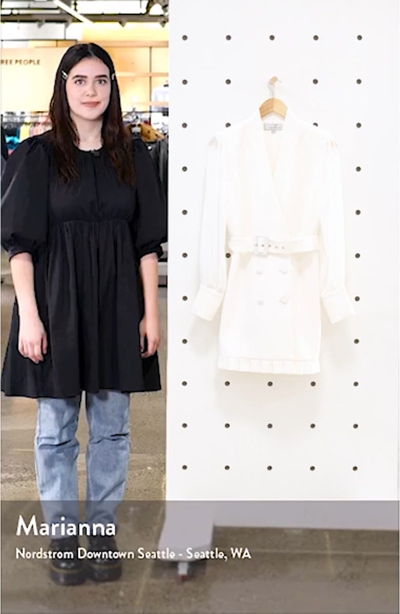 Ayva Long Sleeve Blazer Minidress, sales video thumbnail