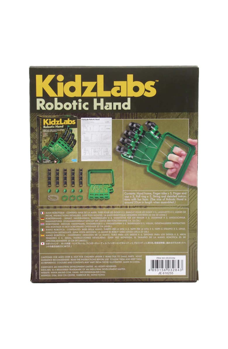 4M Kidzlabs Robotic Hand Build, Alternate, color, Multicolored