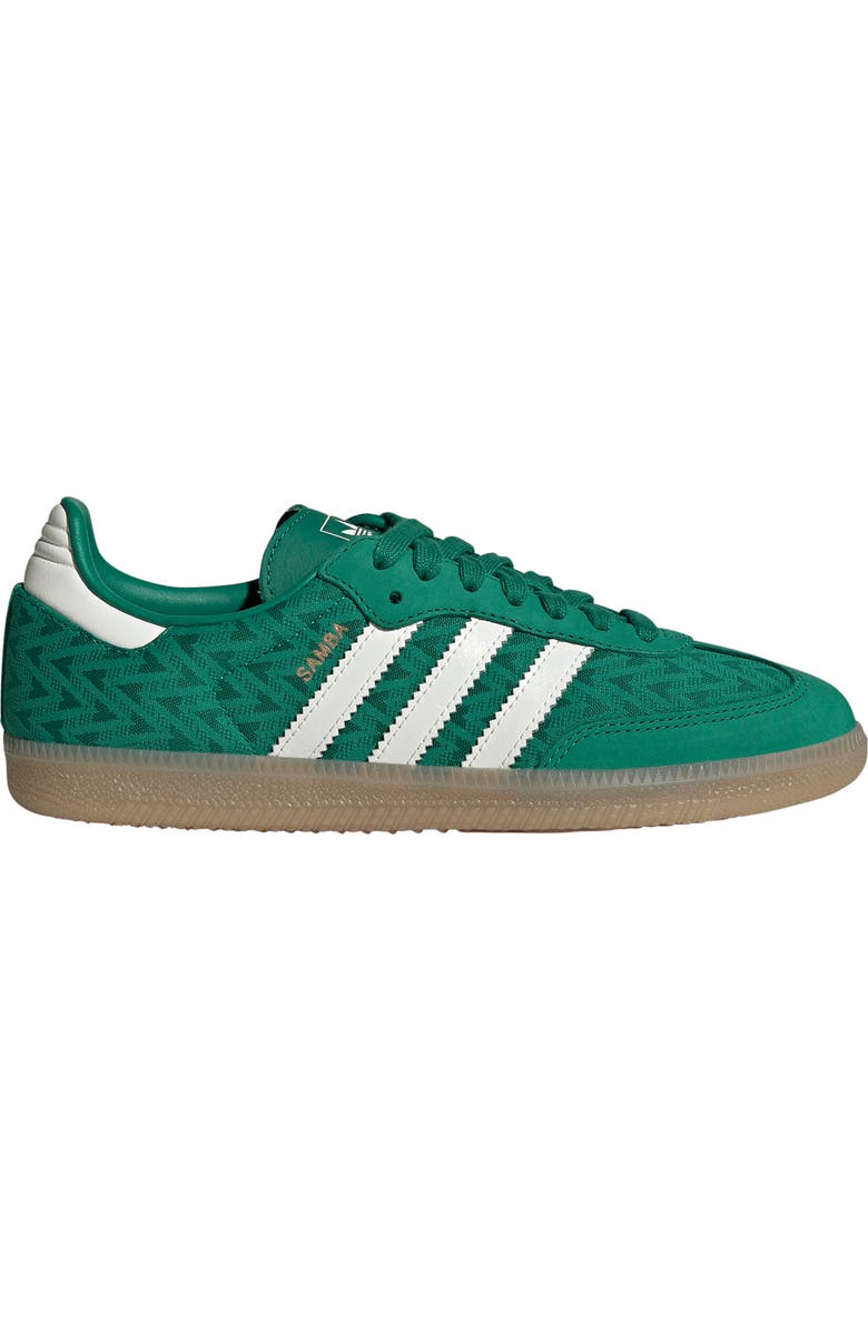 adidas Samba OG Sneaker, Alternate, color, Green/ Off White/ Gold