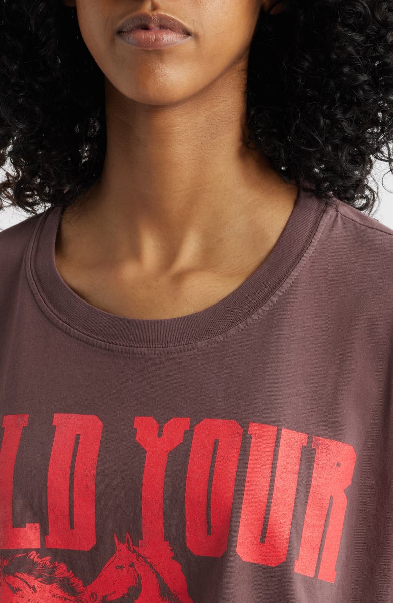 Daydreamer Hold Your Horses Cotton Graphic T-Shirt, Alternate, color,