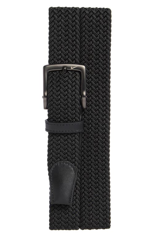 Nike Woven Stretch Belt In Black
