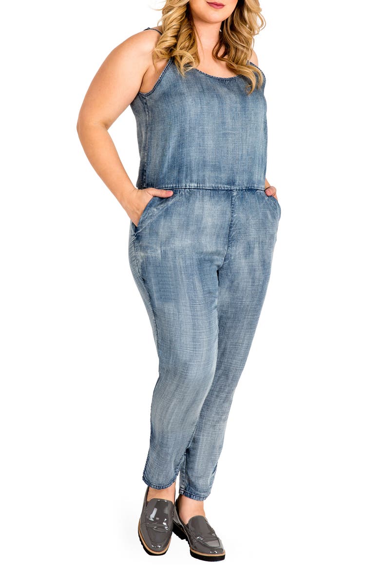 Precious Spahgetti Strap Jumpsuit, Main, color, LIGHT NAVY