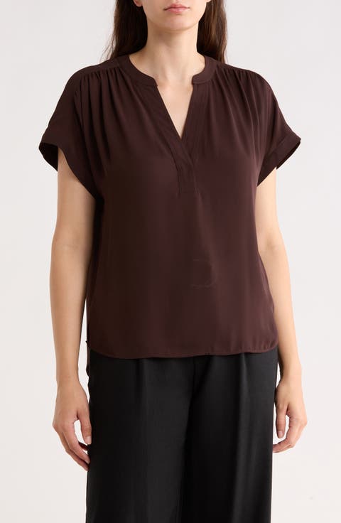 V-Neck Popover Top