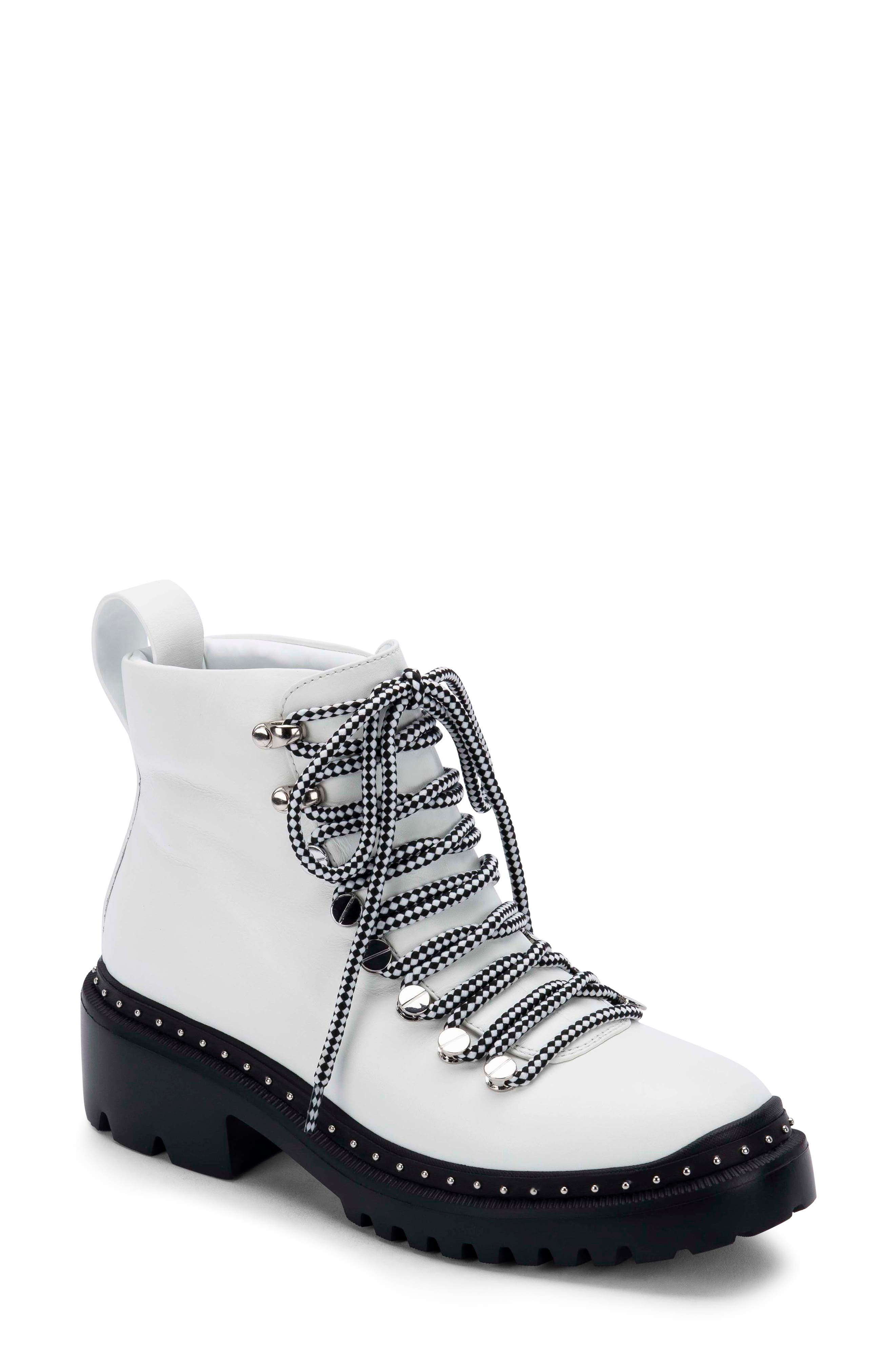 Chrissy Waterproof Hiker Boot, Main, color, WHITE LEATHER
