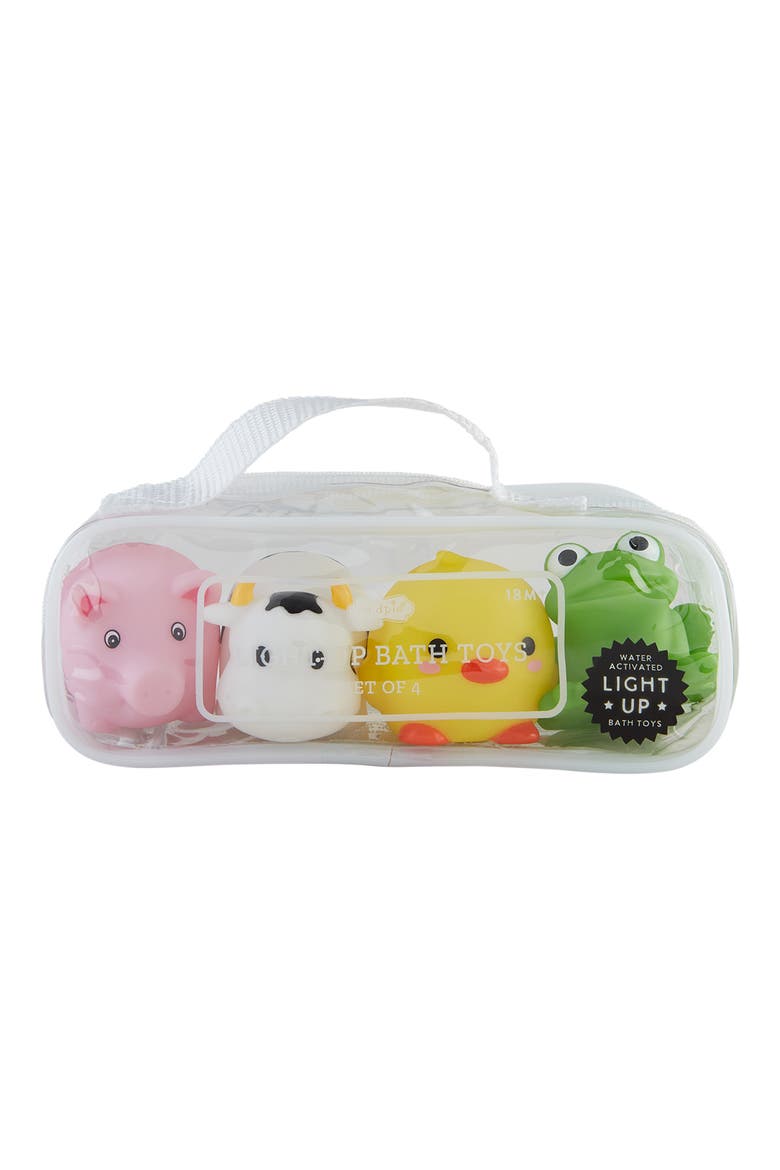 Light-Up Farm Bath Toys, Main, color, WHITE