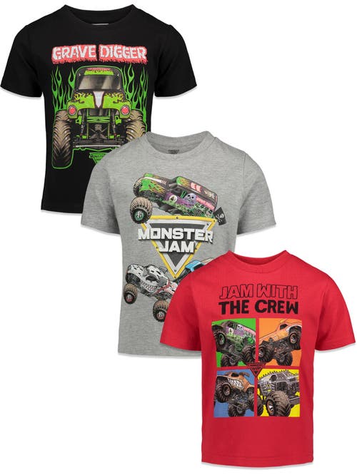 Monster Jam 3-pack Graphic T-shirts In Multi