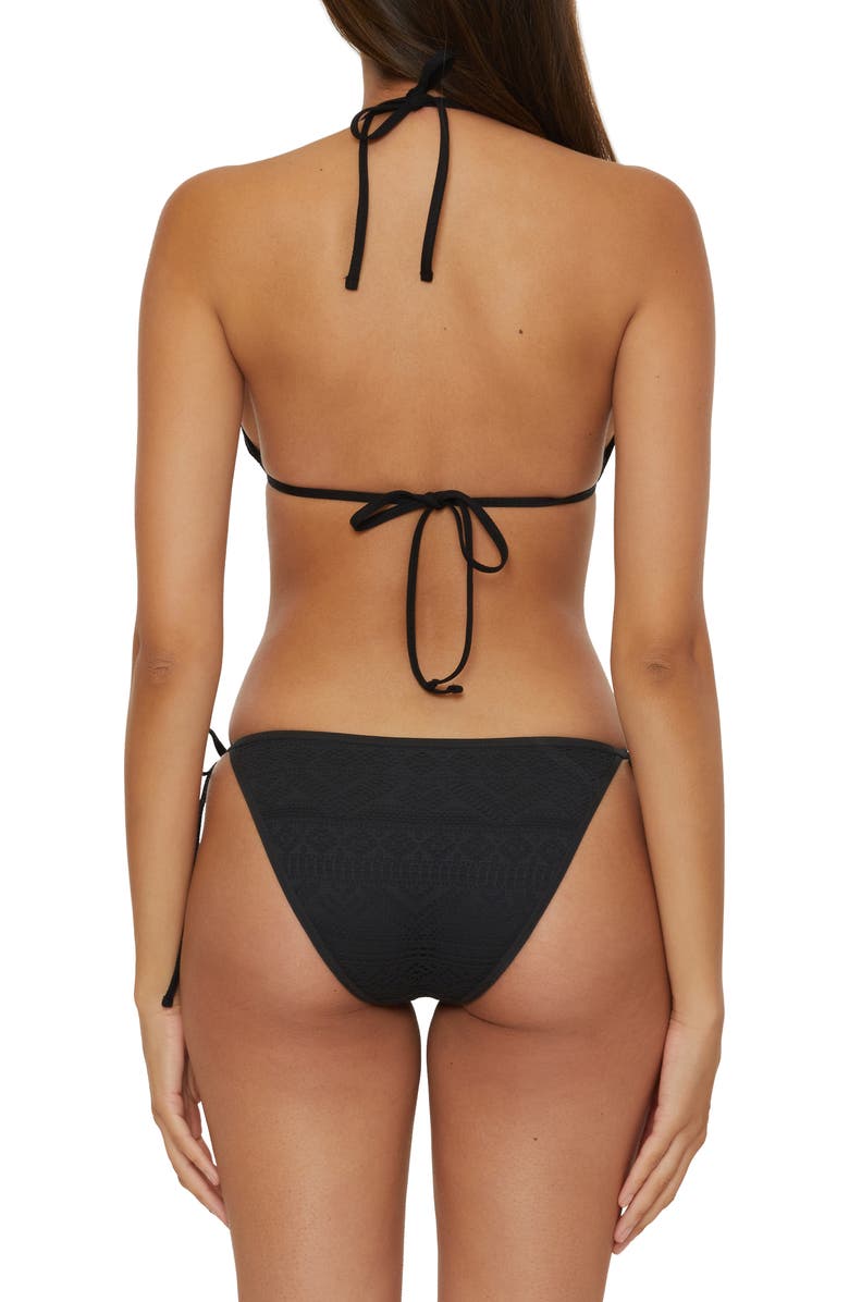 Becca Color Play Triangle Bikini Top, Alternate, color, Black