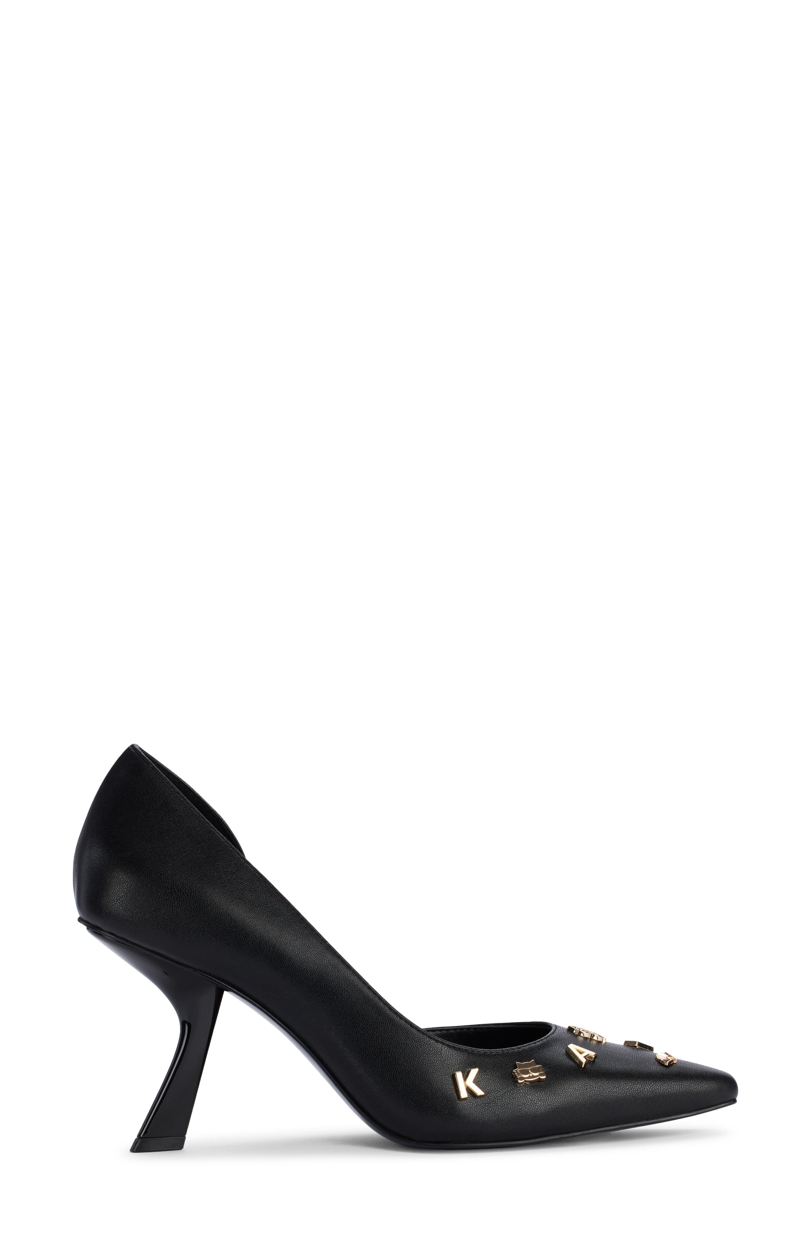 KARL LAGERFELD PARIS Kipton Half d'Orsay Pump, Alternate, color, 