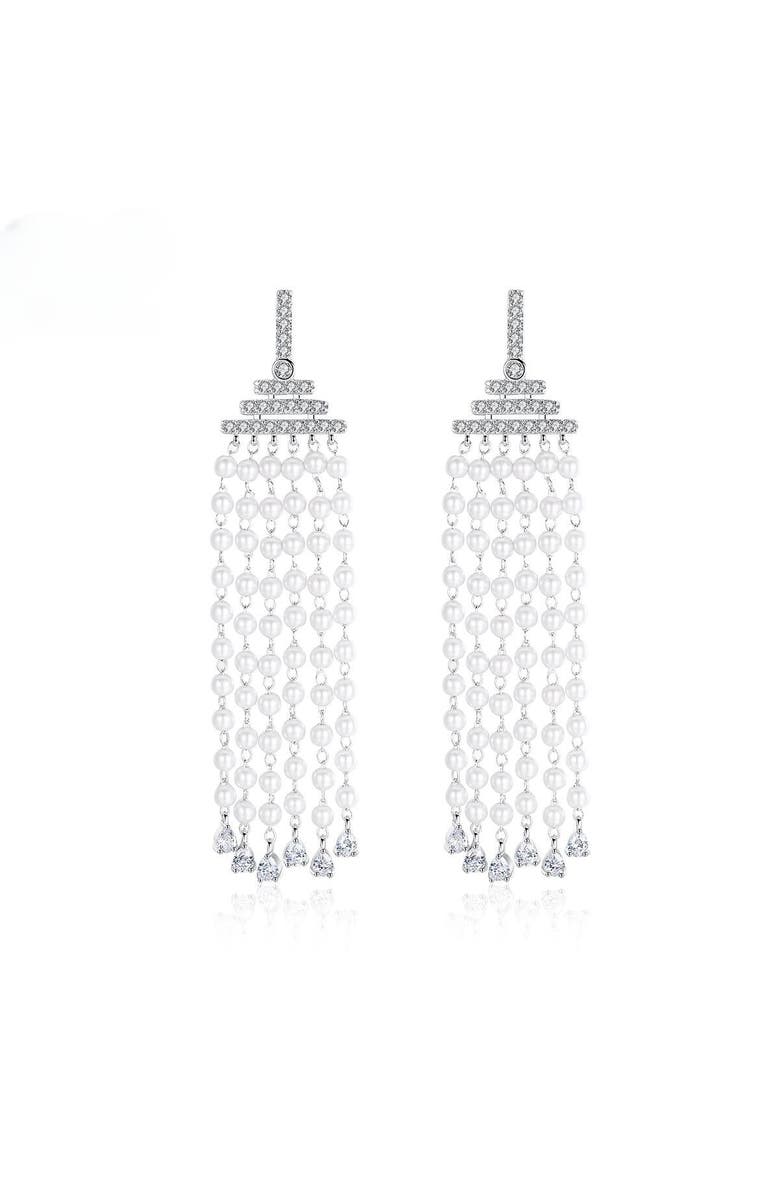 Untamed Petals Julia Waterfall Drops, Main, color, Silver