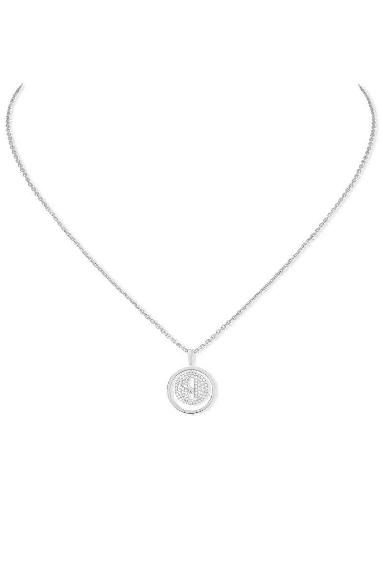 Messika Lucky Move Pavé Diamond Pendant Necklace, Main, color, 