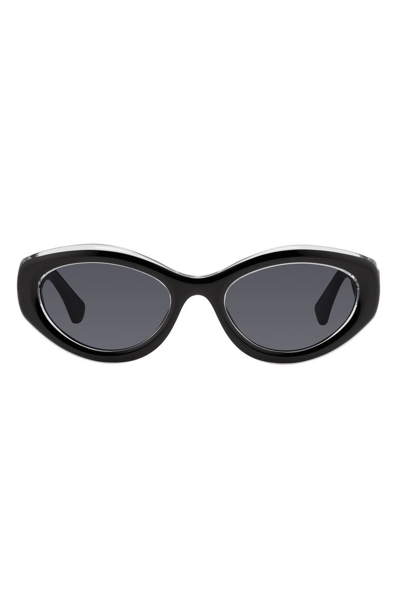 Kurt Geiger London 54mm Cat Eye Sunglasses, Main, color, Black/ Grey