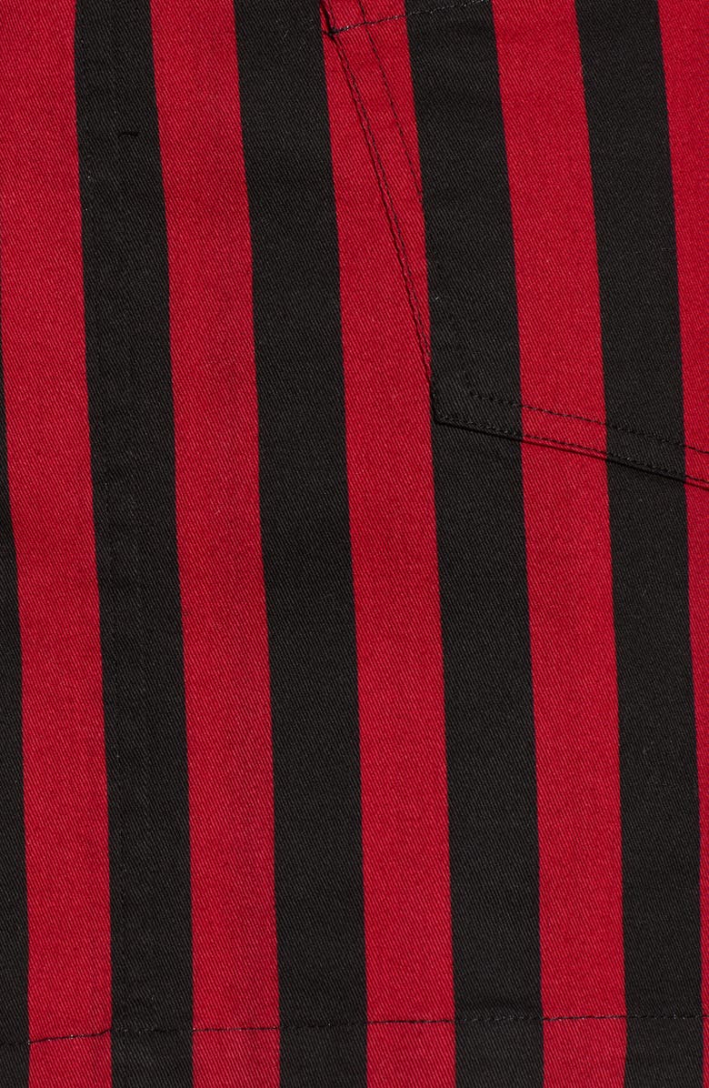 Rebecca Minkoff Aubrey Stripe Denim Miniskirt, Alternate, color, 