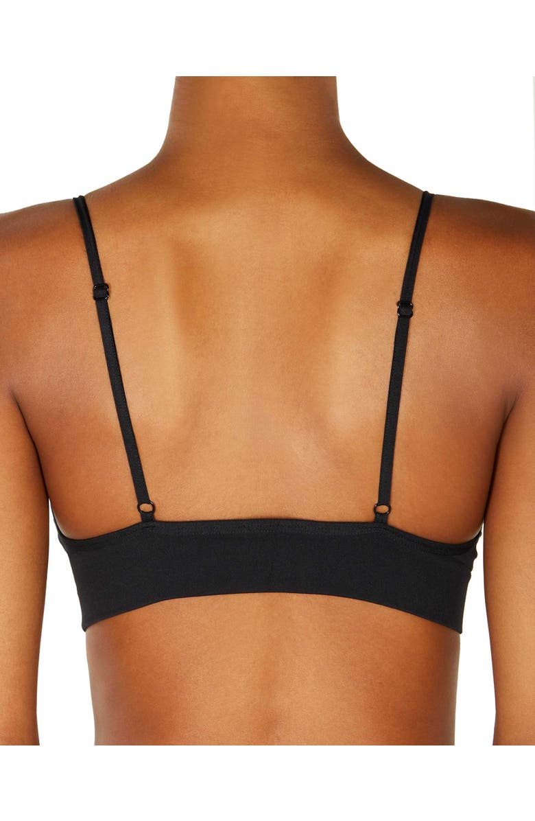 LDMA Low Show V Bralette, Alternate, color, Black