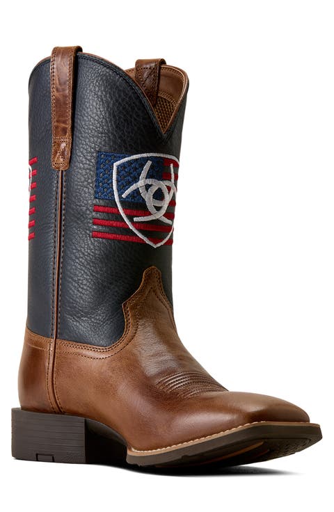 Sport Freedom Wide Square Toe Western Boot