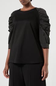 Marina Rinaldi Fibbia Mixed Media Top