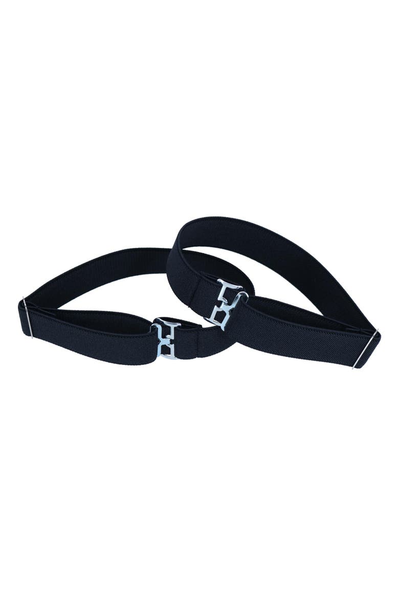Sutton Elastic Adjustable Armband Shirt Garter Sleeve Holders, Main, color, Black