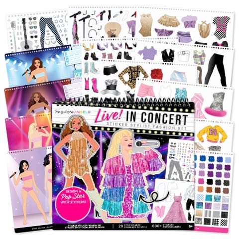 Sticker Stylist Fashion Set, Live in Concert, DIY Craft Kit